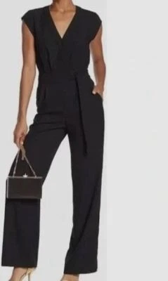$468 Mono Diane Von Furstenberg Mujer Negro 'Purdy' Elastizado Seda Talla 2 Foto 1 de 3