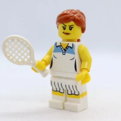 Tennis Player Series 3 Female Racket CMF LEGO® mini figure minifigure fig - Image 1 of 2