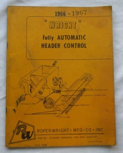 Wright Fully Automatic header control Roper manufacturing Company 1966 - 1967 * - Picture 1 of 8