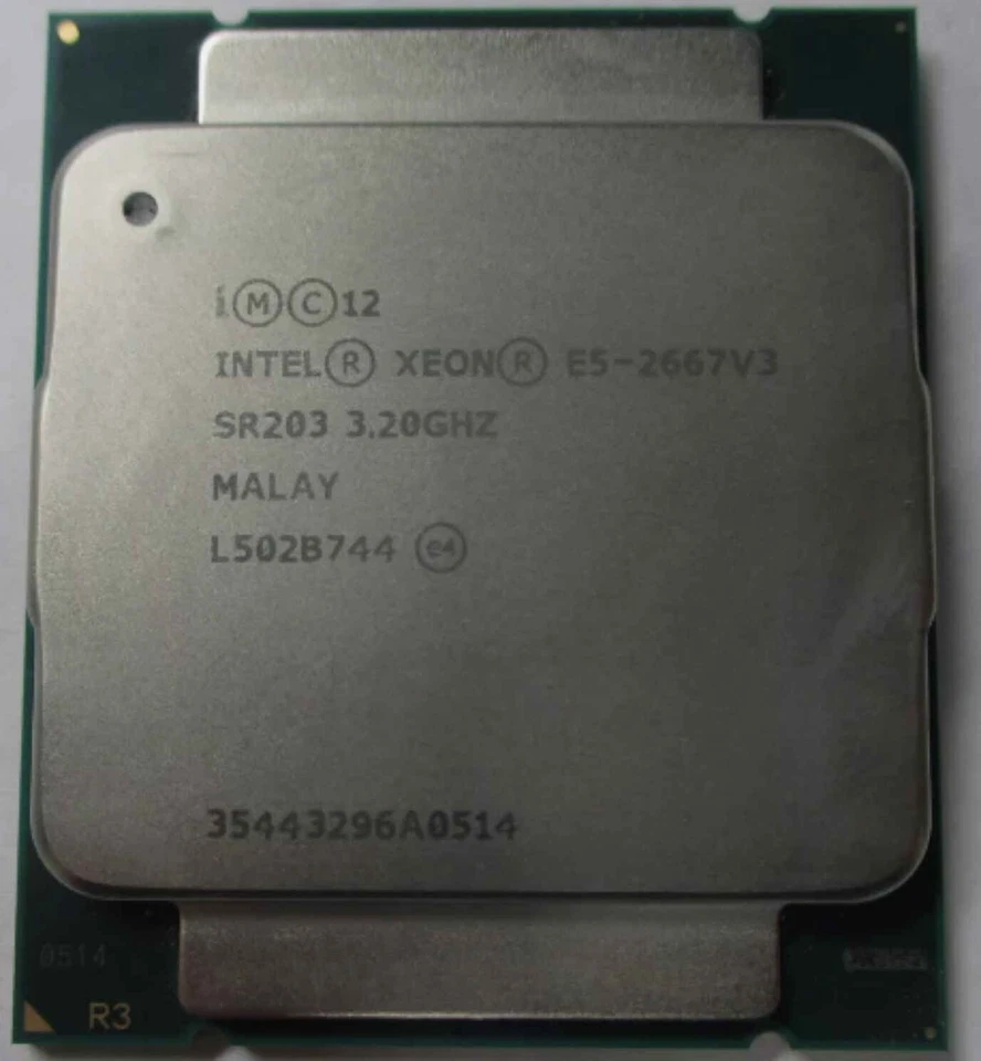 Procesador Intel Xeon E5-2667 v3 8 núcleos 3,2 GHz SR203 PU Especificaciones Total C Foto 1 de 1