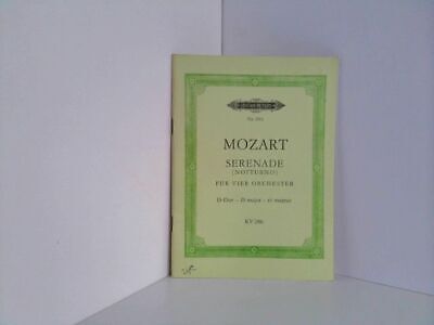 Serenade (Notturno). Für vier Orchester, D-Dur, KV 286. Edition Peters 896 Mozar