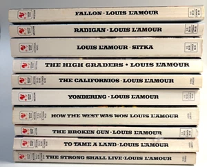 Lot of 10 - Louis L'Amour - Vintage Bantam Paperbacks - Broken Gun, Radigan... - Picture 1 of 5