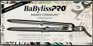 NUEVA PLANCHA PLANCHA BABYLISS PRO PRIMA3000 1 1/4" NANO TITANIO 465° - Imagen 1 de 5