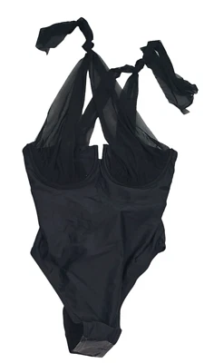 South Beach Swimsuit Womens Size US 10 Underwire Straps Buckle Tie Black - Image 1 of 4