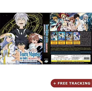 A Certain Magical Index (Season 123 + 4 SP + MV) DVD All Region English Version - Imagen 1 de 1