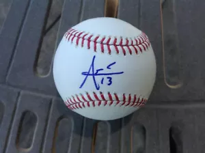 JOAQUÍN ARIAS AUTOGRAFIADO OFICIAL DE LAS GRANDES LIGAS DE BÉISBOL - S.F. GIGANTES - Imagen 1 de 2