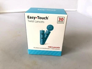 Nuevas lancetas ultrafinas Easy Touch Twist Top 30G - [Paquete de 4] - 400 lancetas en total - Imagen 1 de 1