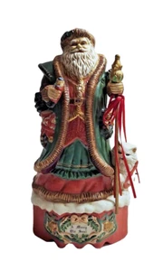 1993 Musical Wind Up Christmas Santa Merry Ole Soul Plays Coming to Town - Bild 1 von 10