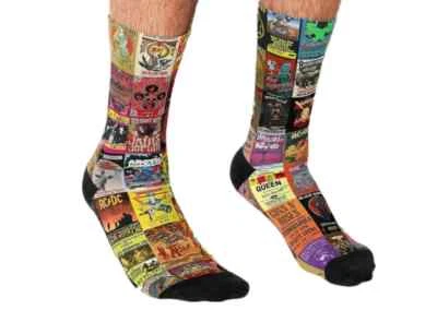 Носки художника рок-н-ролла/велоспорт, скейтборд, велосипедные носки / один размер подходит всем - Изображение 1 из 4