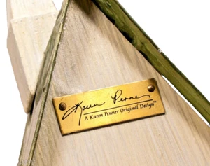 Handbemalte Kirche Karren Penner Original Design Sammlerstück beleuchtet musikalisch - Bild 1 von 11