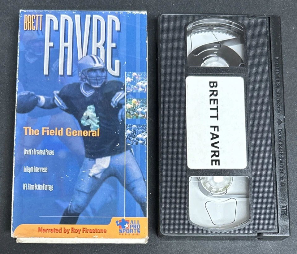 Brett Favre The Field General Football VHS Greatest Passes Interviews Footage - Image 1 of 4