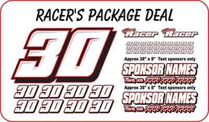 RACE CAR NUMBERS PACKAGE DIRT LATE MODEL MODIFIED STREET STOCK IMCA - Bild 1 von 2