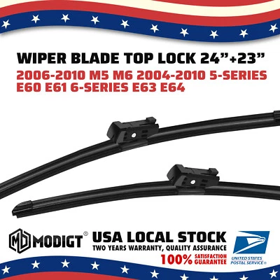Juego de limpiaparabrisas delantero OEM 24"+23" para BMW 545i 525i M54 2004-2005 Foto 1 de 4