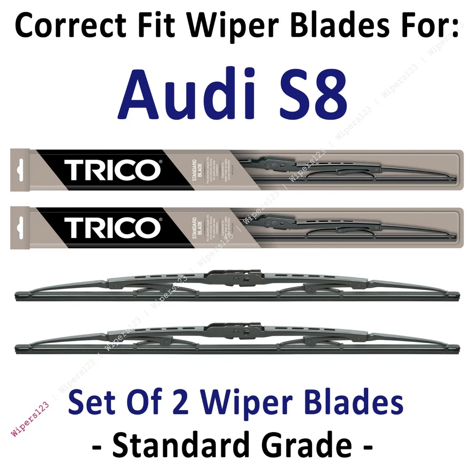 Paquete de 2 limpiaparabrisas estándar - apto para Audi S8 S-8 2001-2002 - 30221x2 Foto 1 de 1