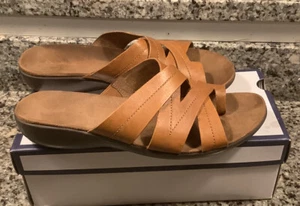 Croft & Barrow Womens Woven Slide Sandal Size 10 M - Picture 1 of 6