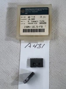 2 NEUE 16,5 MM VERBÜNDETE SPATENBOHRER EINSATZ 150N-16,5-FB AMEC #0 T-A TiCN {A431} - Bild 1 von 2