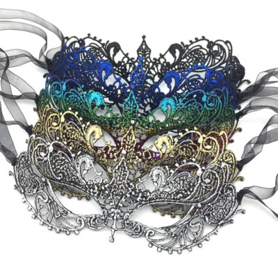 Masquerade Party Eye Mask Gothic Ball Dance Masks Fancy Dress Costume Accessory - Image 1 of 4