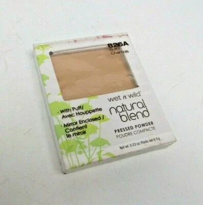 Wet & Wild Natural Blend with Puff & Mirror Pressed Powder 825A Buff .23 oz NEW - Image 1 of 4