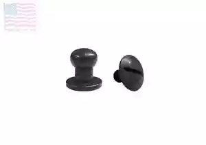 Medium 5/16" 8mm Screw Back Button Head Stud & Screw, Black Oxide, 1 SET - Picture 1 of 1