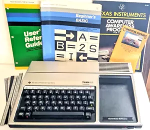 Computadora doméstica Texas Instruments TI-99/4A con caja, guía, básico y libro de cursos - Imagen 1 de 11