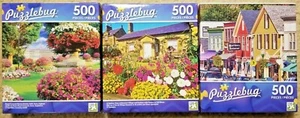 3 Puzzle 500 Teile 18x11 gebraucht Bath Avon England, Camden Maine, Denwick Village - Bild 1 von 4