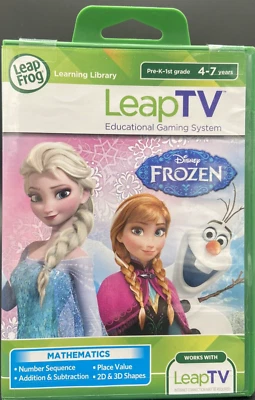 Disney Frozen Leap Frog Leap Kids TV Educational Math Game Mathematics NEW - Image 1 of 4