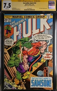 INCREDIBLE HULK #193 -11/75 - CGC SIGNATURE SERIES SIGNED BY JOE STATON -CGC 7.5 - Picture 1 of 2
