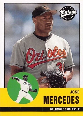 2001 Upper Deck Vintage - #72 Jose Mercedes Baltimore Orioles  - Image 1 of 2