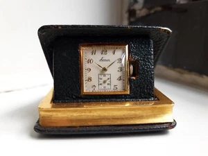 Vintage travel watch "Book Of Time" working - Picture 1 of 8
