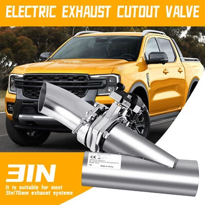 3''/76mm elecomando Elettrico Scarico Marmitta Ritaglio Sistema Valvola - Immagine 1 di 4