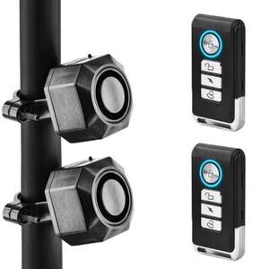 Allarme Bici Bicicletta Telecomando Wireless con Supporto 110dB Sensore di Movimento Vibrazione 2Set - Foto 1 di 12
