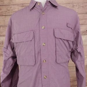 EX-OFFICIO INSECT BERRY VENTED BUTTON DOWN FISHING SHIRT MENS XL - Picture 1 of 7