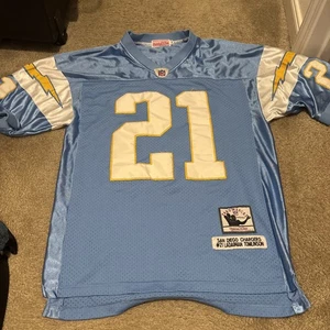 VINTAGE San Diego Chargers Jersey Mens 50 Blue LaDainian Tomlinson Football - Picture 1 of 11