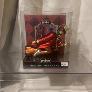 Harry Potter Vetro Decorazione Natalizia Festività Quidditch Warner Brothers Nuovo con scatola - Foto 1 di 7