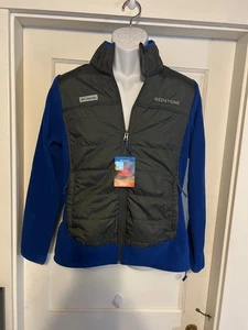 Columbia Damen Basin Butte Full Zip Jacke Omni-Heat Blau L Neu mit Etikett Fleece Hybrid - Bild 1 von 13