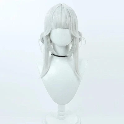 Peluca Cosplay Blanc Bollos Gris Plateado Nikke Diosa de la Victoria Pelucas de Pelo Sintético Foto 1 de 4