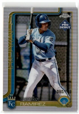 2025 Topps Pro Debut Refractor Ramon Ramirez /199 Royals #73 - Image 1 of 2