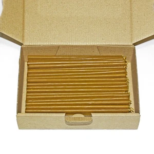 390g (ca. 100 ps.) Bienenwachs Natur Kerzen 6,3" Hochwertig свечи воск - Bild 1 von 1