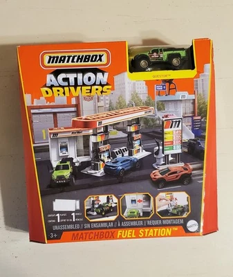 Matchbox Action Drivers Questor Truck Fuel Station Car Playset NEW IN BOX - Image 1 of 3