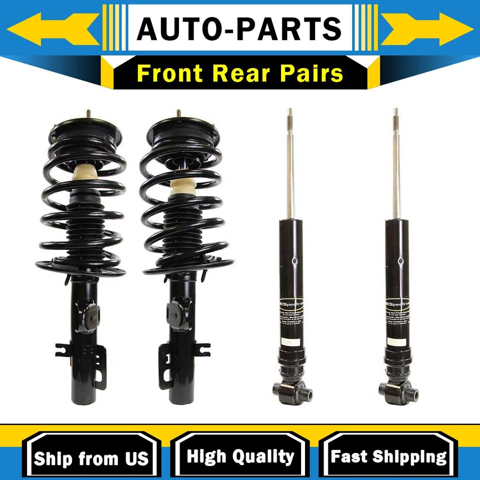 Kit de mola helicoidal de apoio de suspensão 4X dianteiro traseiro Monroe para 2008-09, Ford, Tourus (FWD)-Z100 - Imagem 1 de 4