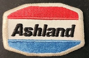 ASHLAND GAS OIL EMBROIDERED SEW ON PATCH PETROLIANA GAS STATIONS 3" x 2" - Picture 1 of 2