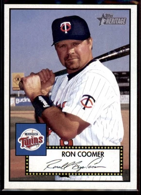 2001 Topps Heritage Ron Coomer #109 Minnesota Twins - Image 1 of 2
