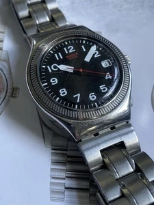 Swatch Irony AG 2003 Black Dial Date Original Strap Stainless Steel Watch. - Picture 1 of 6