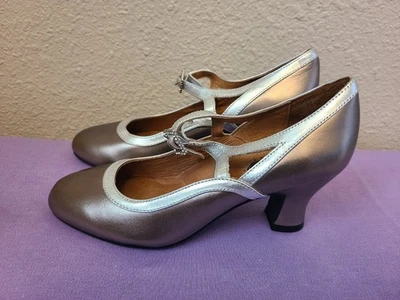 American Duchess Royal Vintage Roxy 1920s Flapper Heels Shoes Size 6.5 - Image 1 of 4