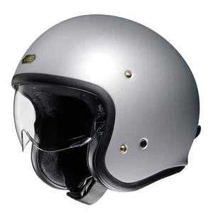 Shoei J.O. Casco de moto plateado claro mate - Imagen 1 de 7