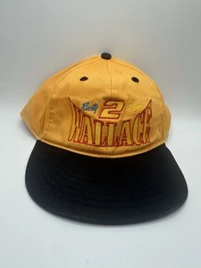 Vintage 90s Rusty Wallace Miller Racing NASCAR Snapback Hat Retro - Picture 1 of 4