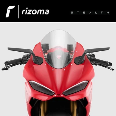 COPPIA SPECCHI STEALTH NERO [RIZOMA] - DUCATI PANIGALE V2 / V2S (2025) - BSS044B - Imagen 1 de 4