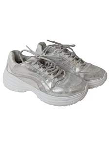 VENICE Sneaker Basse Donna Argento Streetwear (EU 37) - Foto 1 di 3