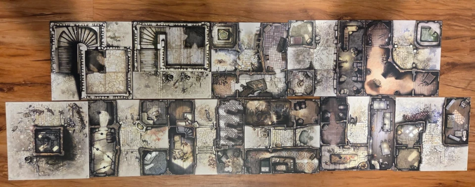 Zombicide Black Plague & Wulfsburg 11 Game Tiles Extra Pack CMON 2015 GUF028 #2 - Image 1 of 1