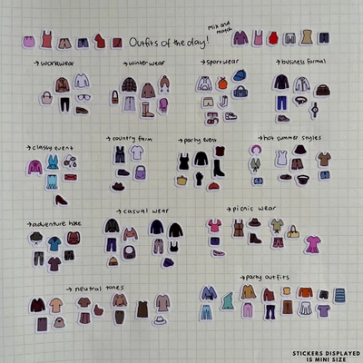 KNEEBBLE Leather Jacket Planner Stickers